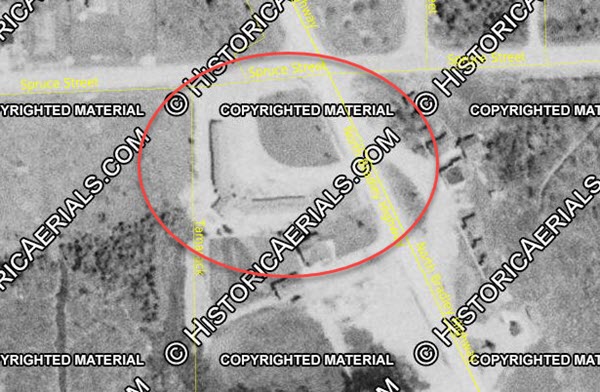 Presque Isles Huron Shore Motel (Presque Isle Motel) - 1953 Aerial (newer photo)